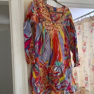 Gorgeous colorful cotton tunic